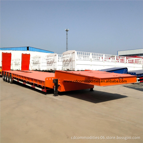 New Standard Low Bed Semi Trailer Made in China for Sale